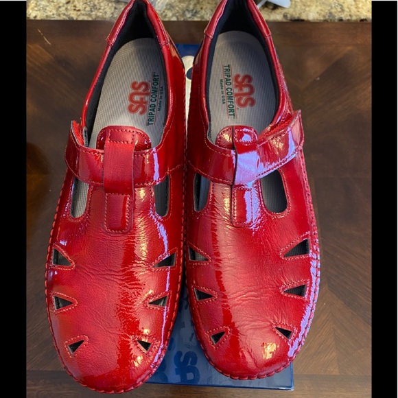 SAS Shoes - SAS Red Patent Roamer